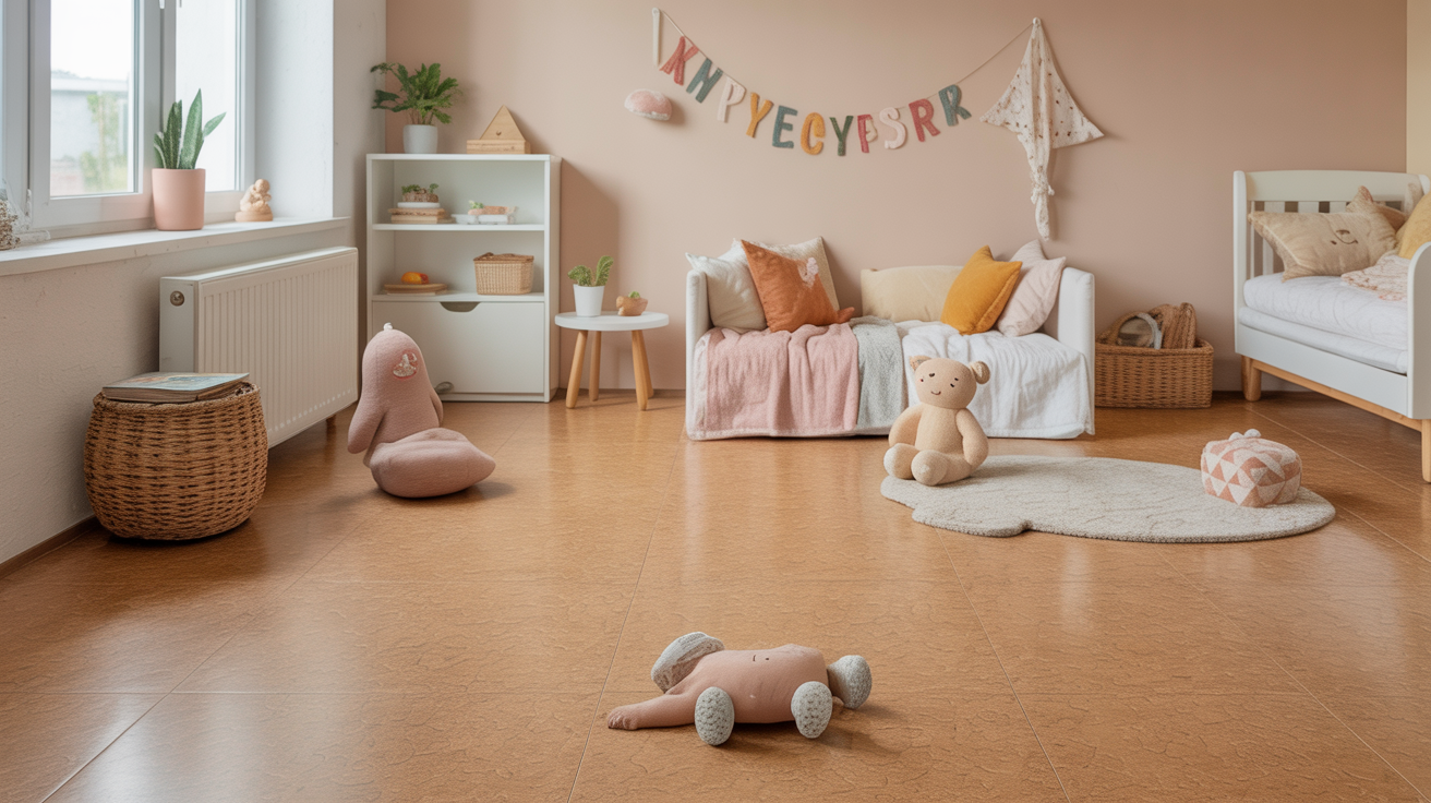 Kinderzimmer mit Korkboden