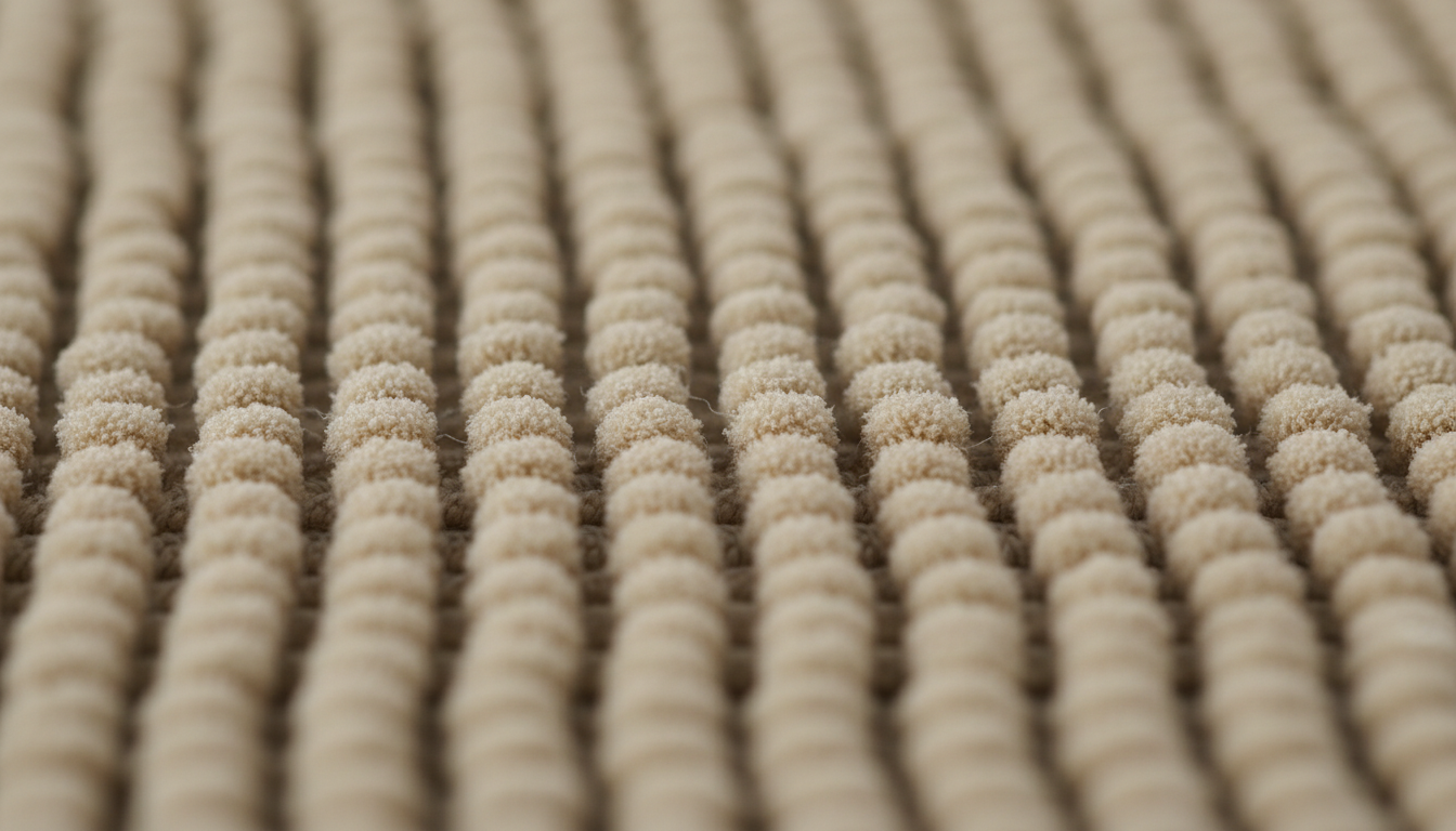 Gros plan sur la texture matte, révélant un tissage dense et absorbant.