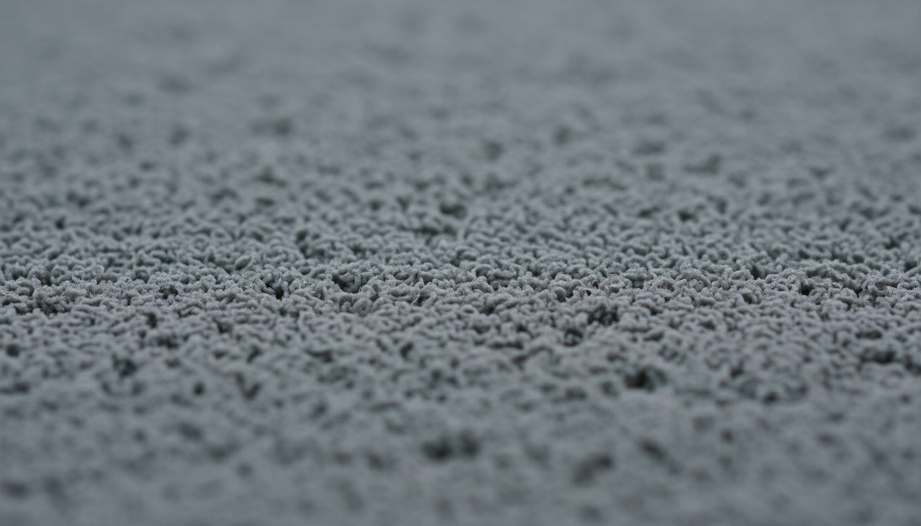 Gros plan sur la texture douce et mate, évoquant une finition minérale et robuste.