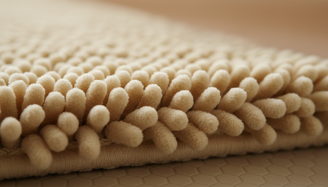 Texture veloutée et épaisse, avec des bords soigneusement surjetés pour une finition impeccable.