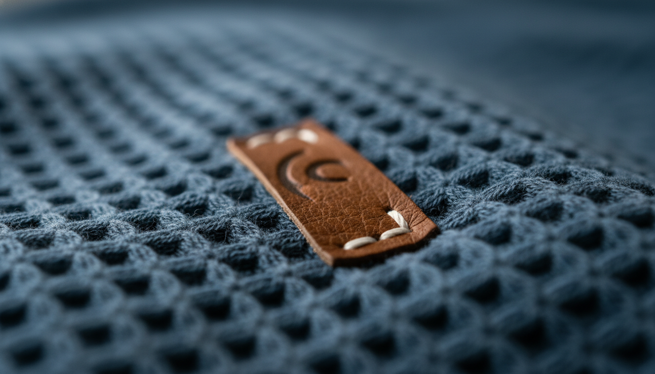 Gros plan sur la texture douce en microfibres, coloris corail et coutures renforcées.