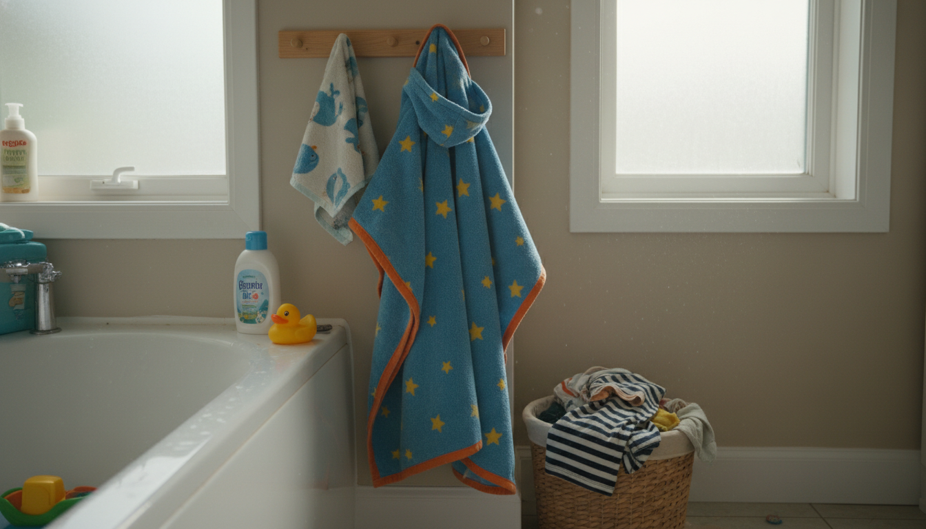 Poncho Enfant intégré dans un environnement quotidien moderne et accueillant