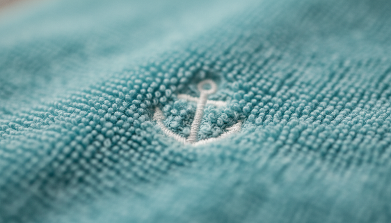 Vue détaillée du serviette poncho enfant présentant ses caractéristiques distinctives