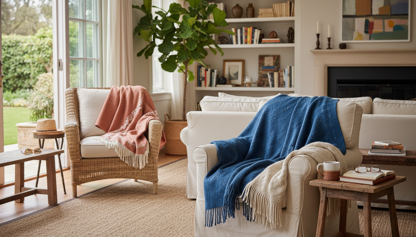 Les Styles De Poncho intégré dans un environnement quotidien moderne et accueillant
