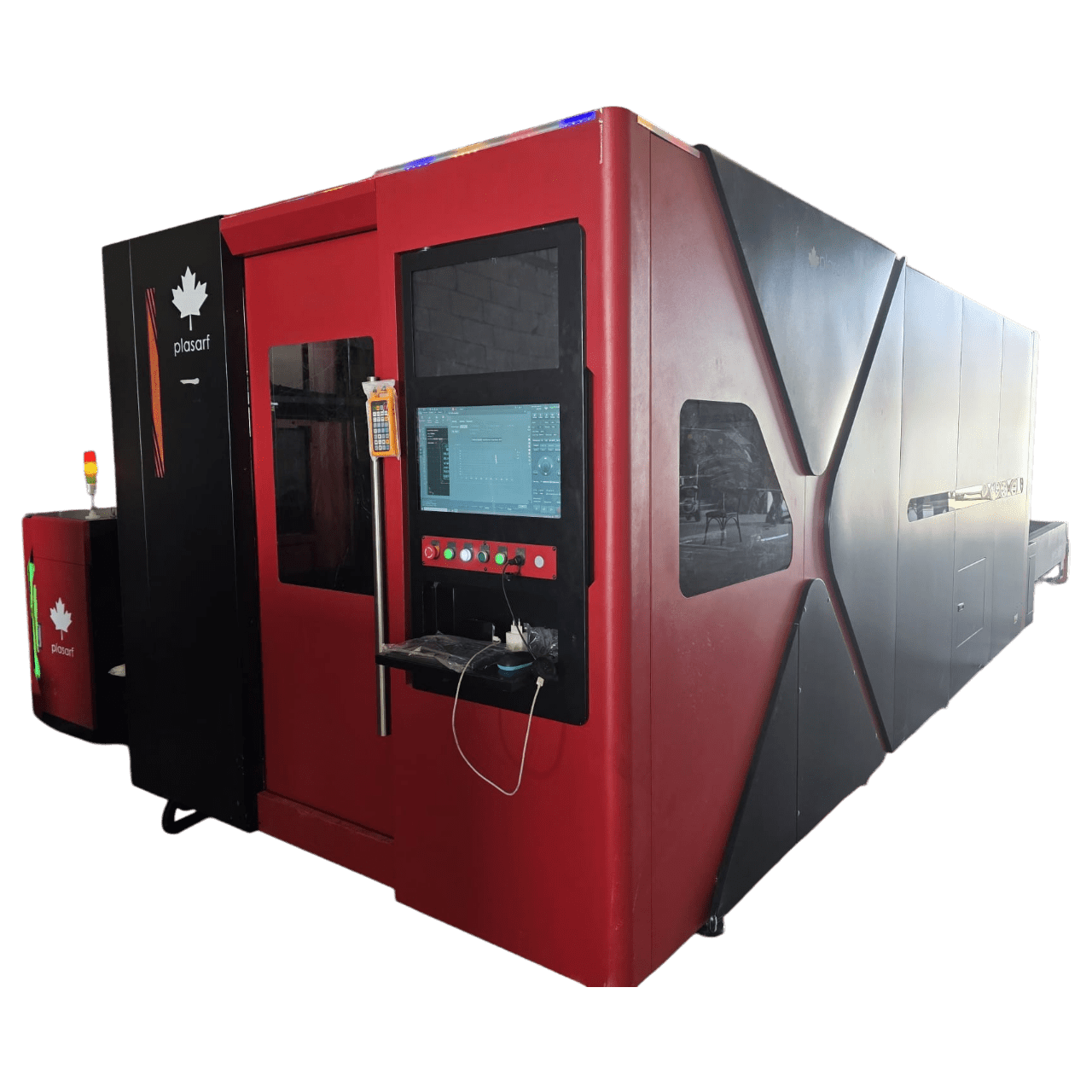 PL-D Series Enclosed Double Exchange Table Fiber Laser Cutting Machine 1500x3000mm 12kW image 1