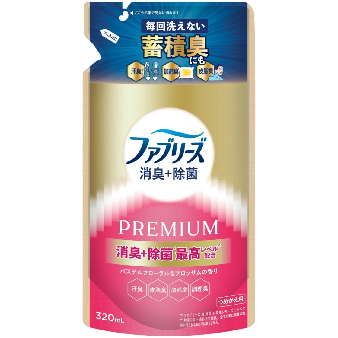 น้ำยาดับกลิ่นและฆ่าเชื้อ Febreze รุ่นพรีเมียม กลิ่นดอกไม้พาสเทลและบลอสซัม แบบรีฟิล