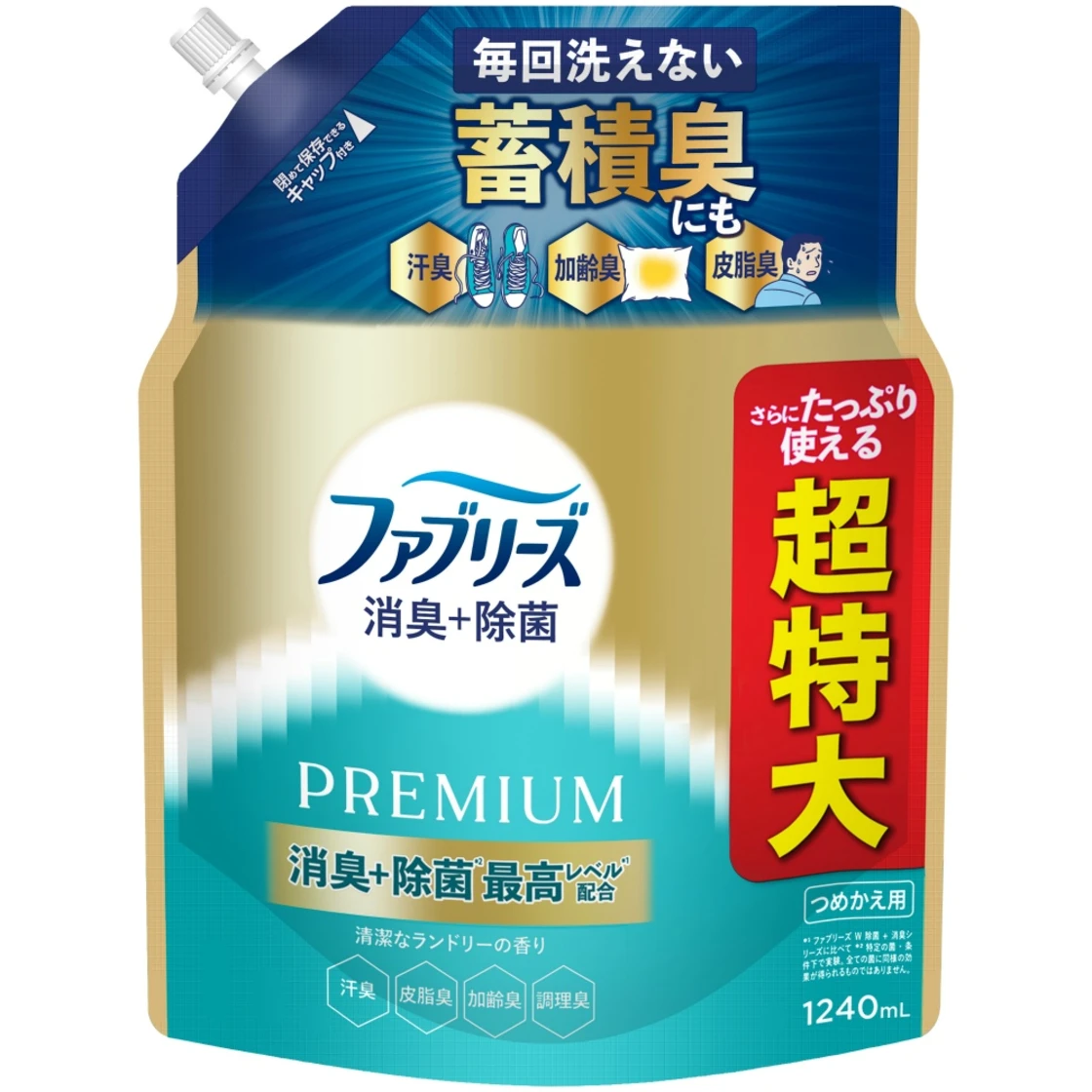 น้ำยาดับกลิ่น Febreze ชนิดรีฟิล จำนวน 4 ครั้ง กลิ่นสะอาดเหมือนผ้าซักใหม่ พรีเมียม