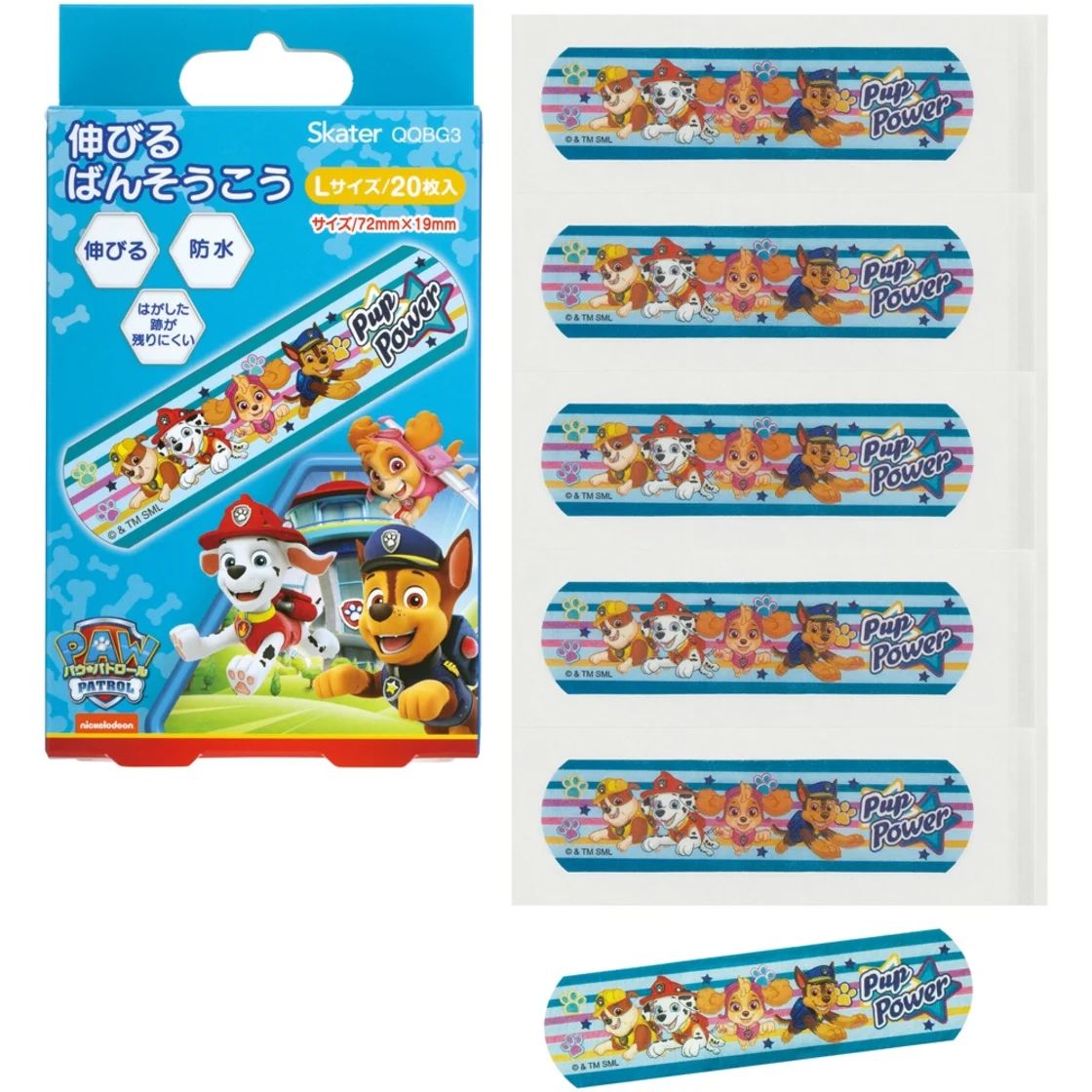 พลาสเตอร์ปิดแผลยืดหยุ่น L PAW Patrol QQBG3