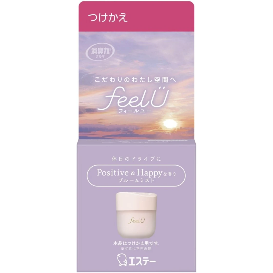 น้ำยาดับกลิ่นรถยนต์ FEELU แบบเจล รุ่นเติม กลิ่นบลูมมิสต์