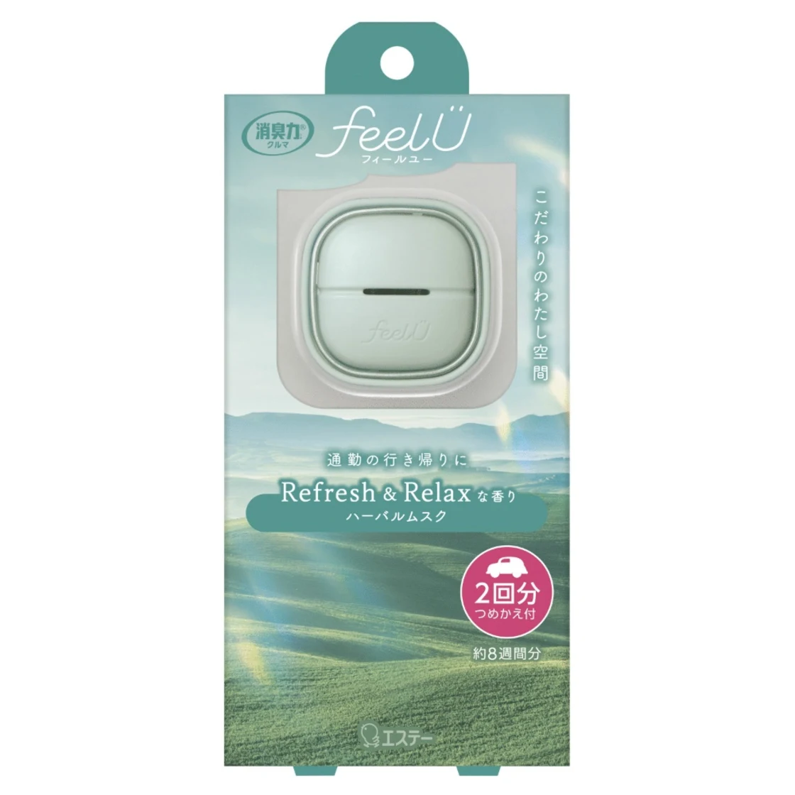 น้ำยาดับกลิ่นรถยนต์ feelU แบบคลิป ตัวหลัก กลิ่นเฮอร์บัลมัสก์