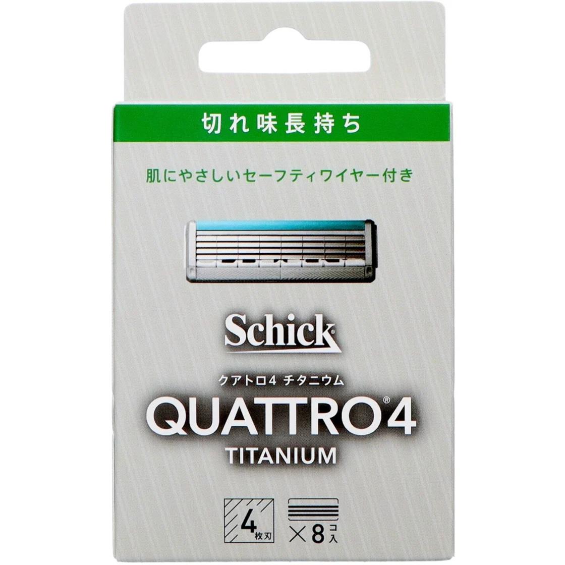 ใบมีดโกนสำรอง Quattro 4 Titanium (8 ชิ้น)