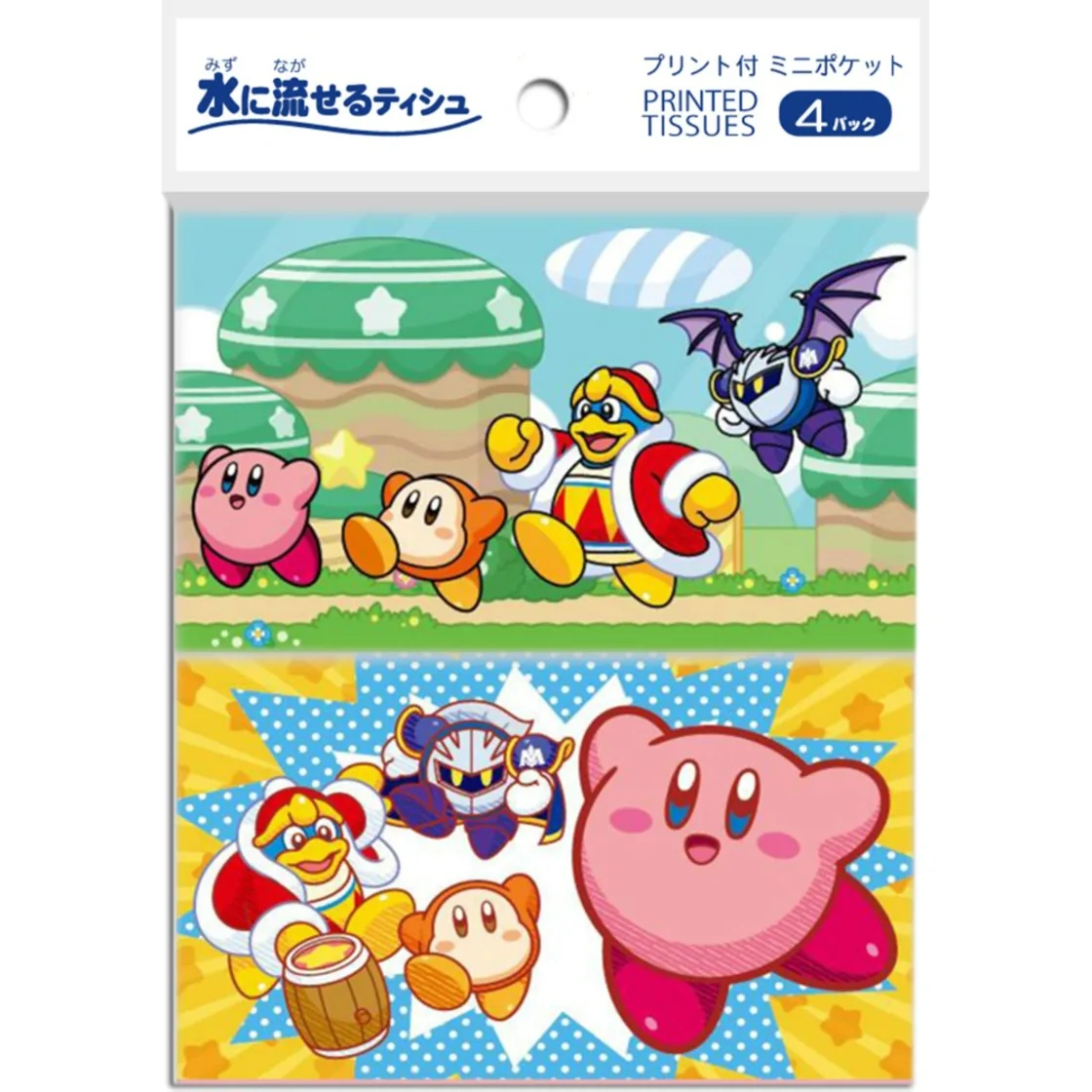ทิชชู่พกพามินิ เคอร์บี้ 4 ชิ้น