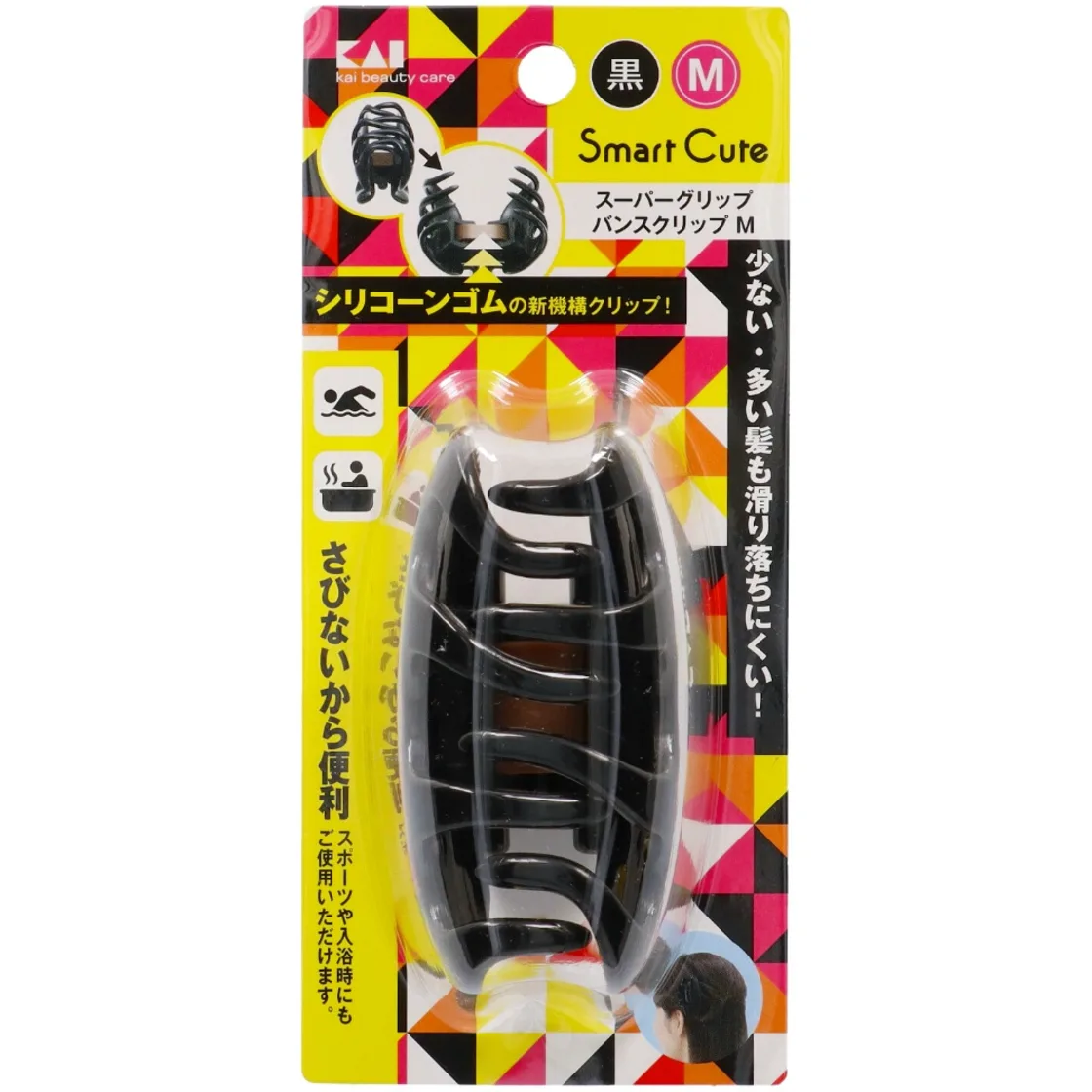 ที่หนีบผม SC Super Grip บัน คลิป M ดำ