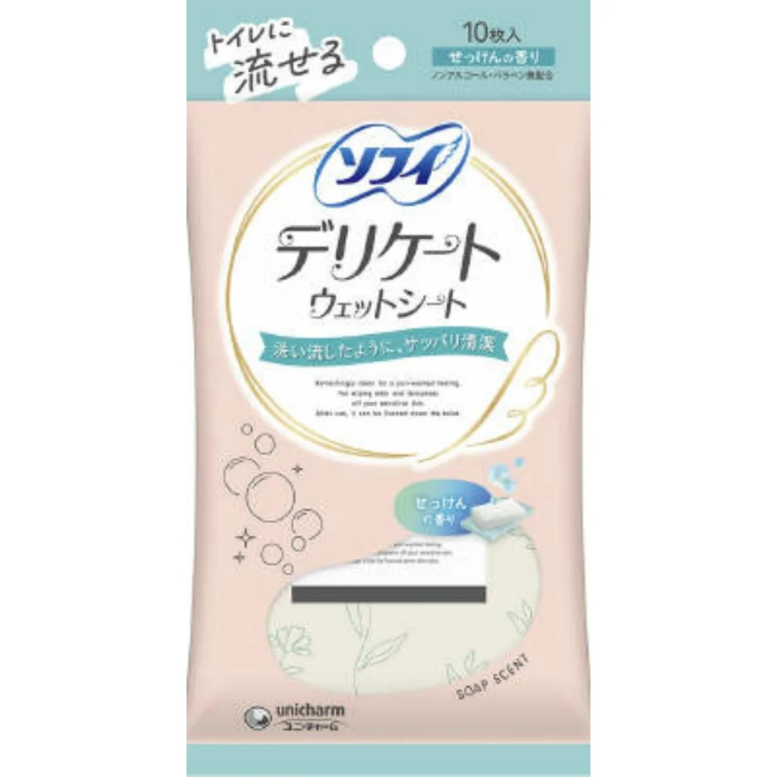 กระดาษทิชชู่เปียก SOFY Delicate กลิ่นสบู่