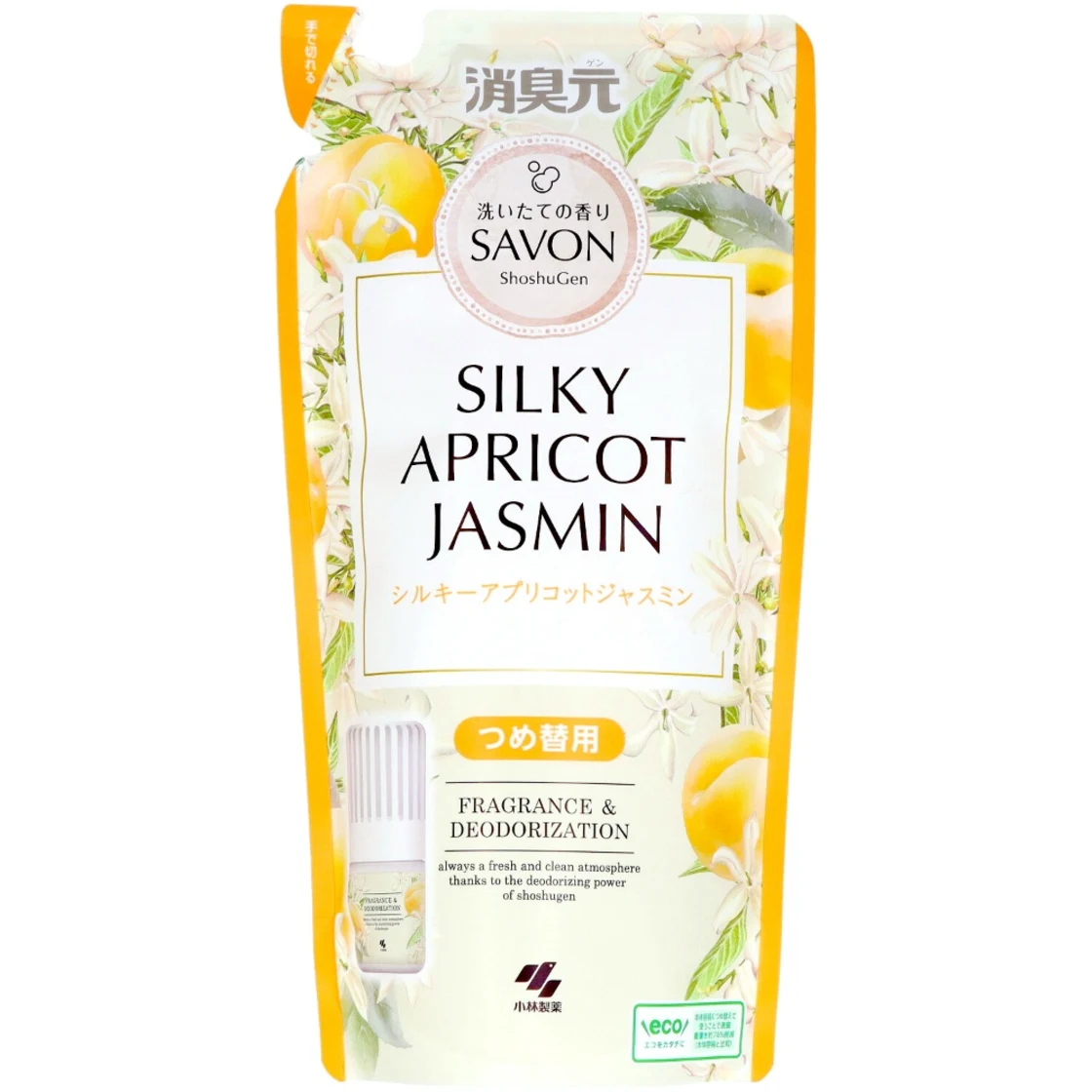 น้ำยาดับกลิ่น SAVON รีฟิล ซิลกี้แอปริคอตจัสมิน