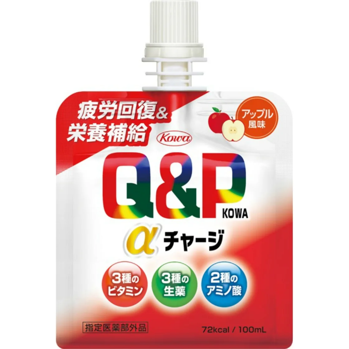 คิวปี้ โคว่า α ชาร์จ รสแอปเปิ้ล 100ml