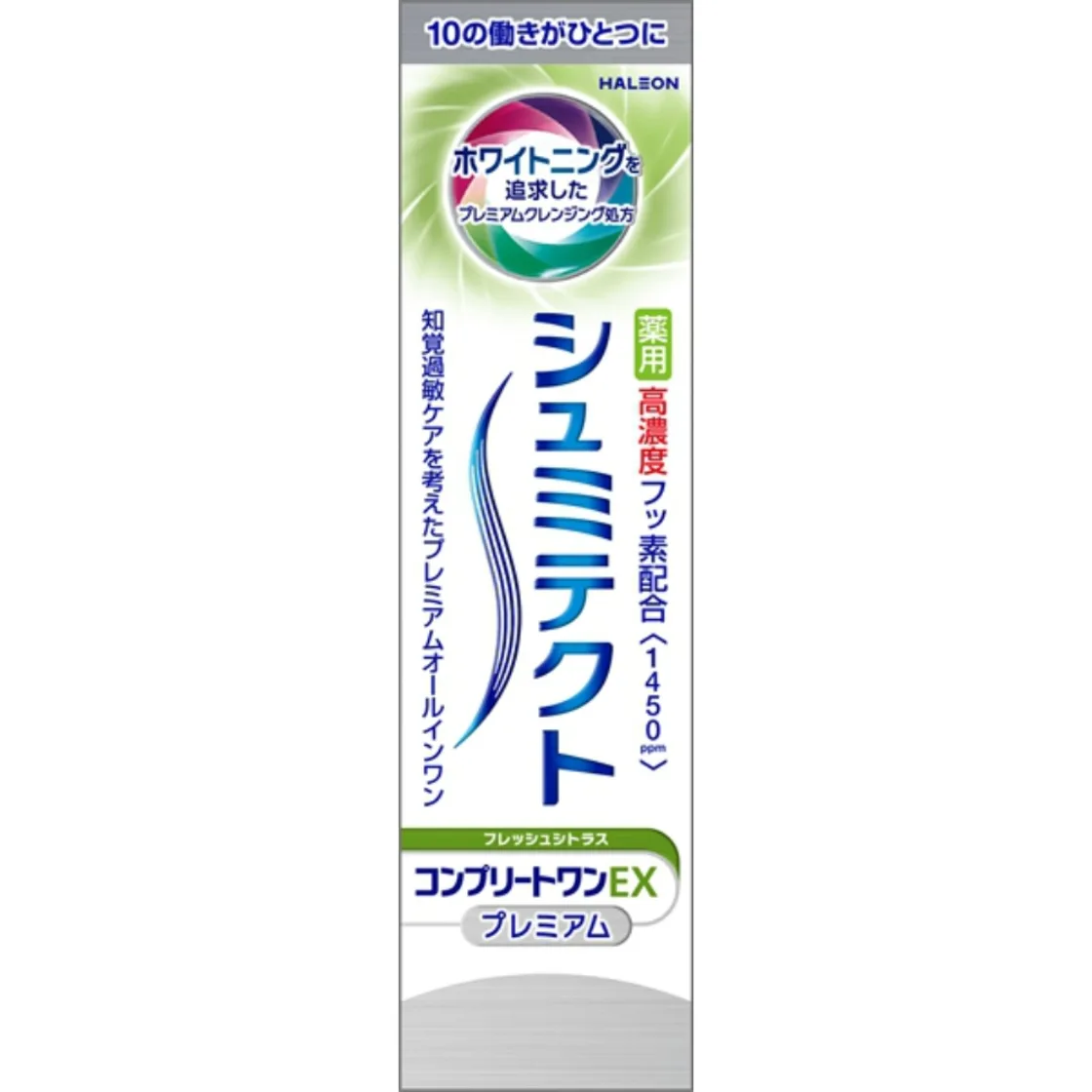 ยาสีฟันยา Shumitect Complete One EX Premium Fresh Citrus 1450ppm