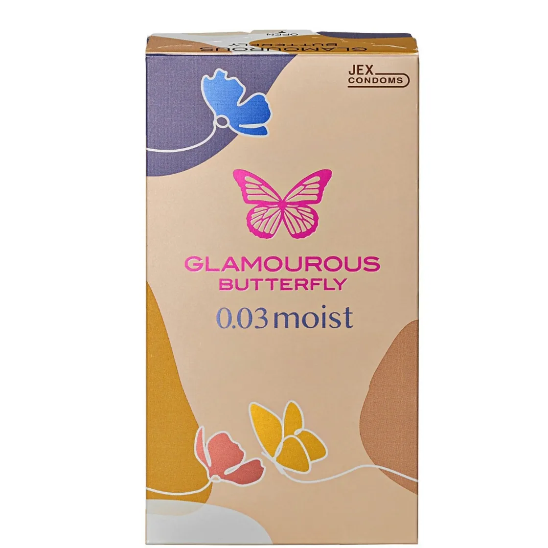 ถุงยางอนามัย JEX Glamorous Butterfly 0.03 Moist