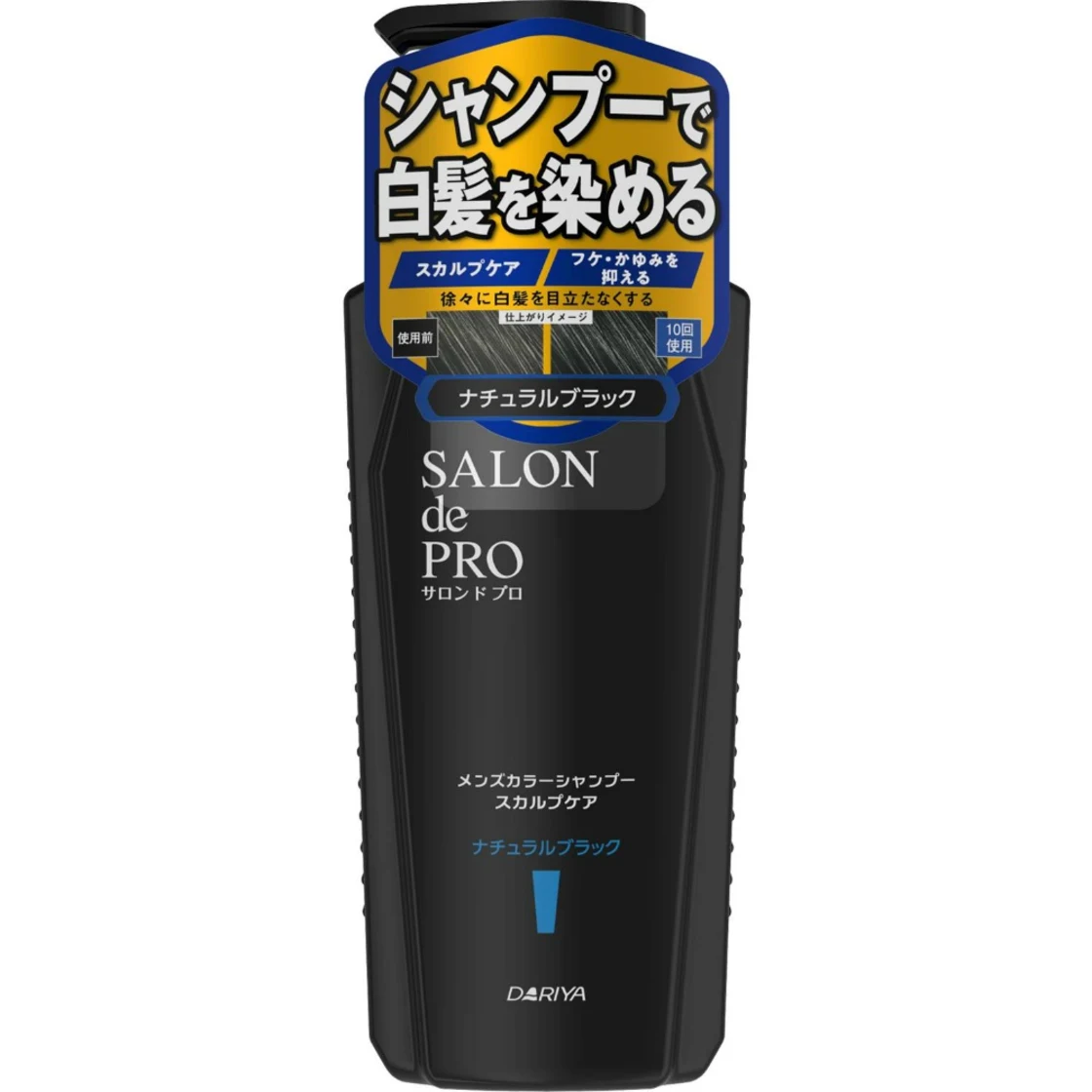แชมพูย้อมผมผู้ชาย Salon de Pro สูตรดูแลหนังศีรษะ <สีดำธรรมชาติ>