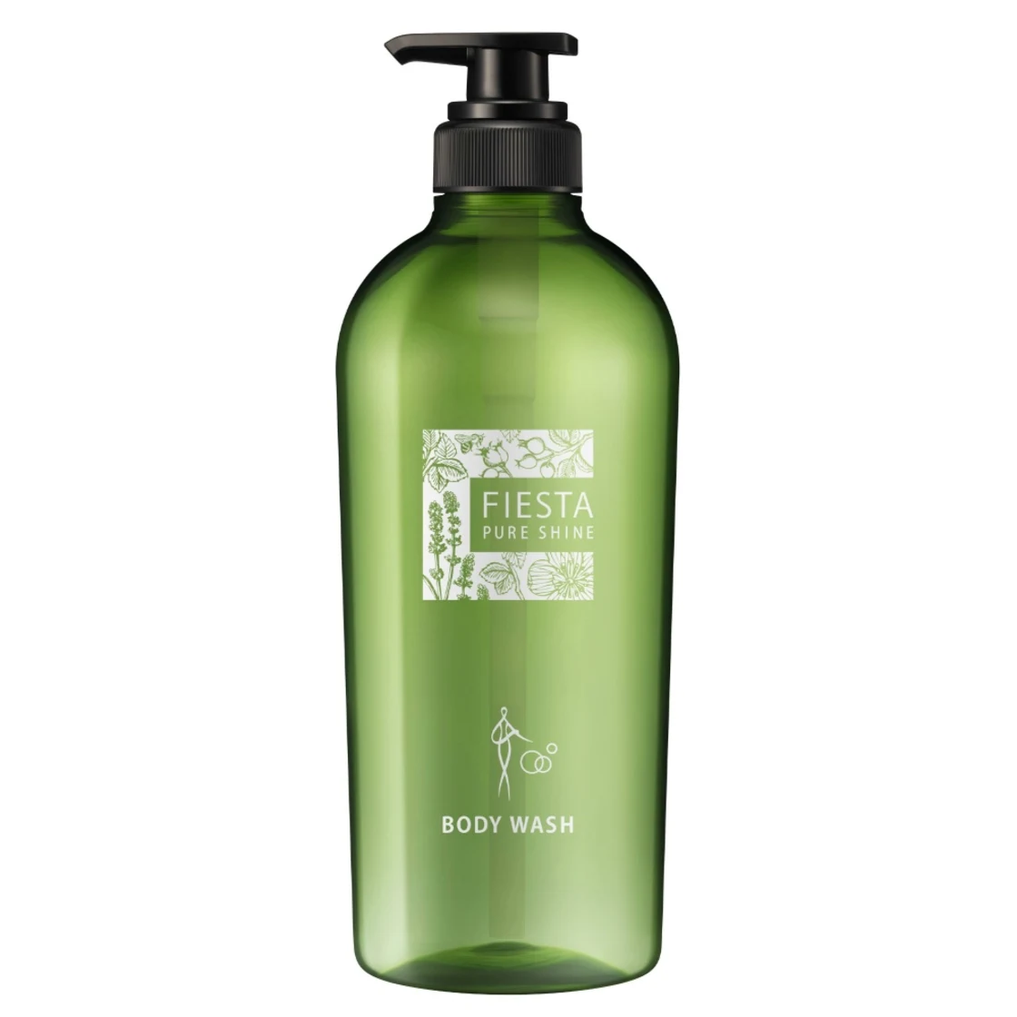 ขวดเปล่า Fiesta Pure Shine Body Wash ขนาดบรรจุ 800 มล. สำหรับธุรกิจ