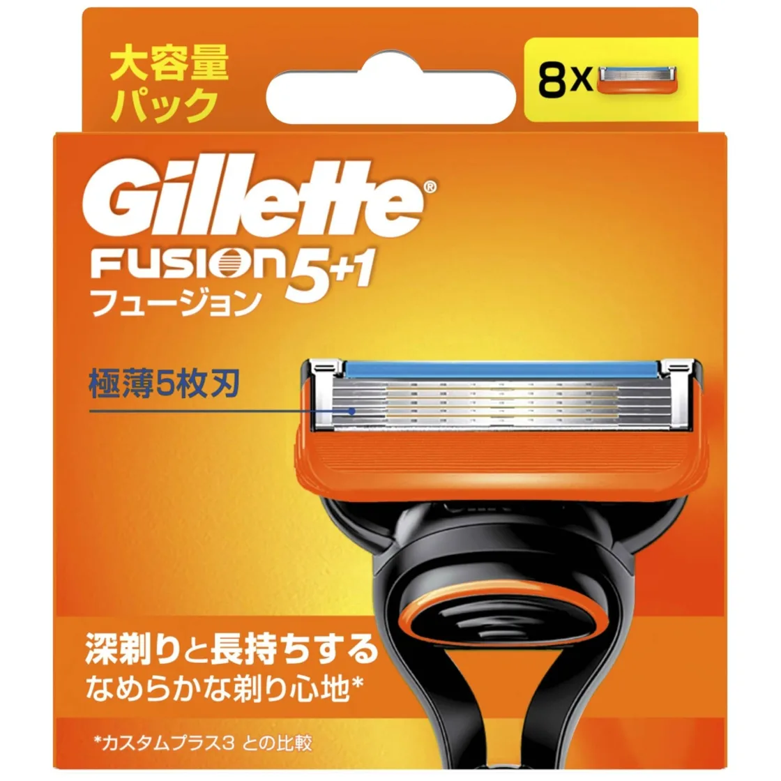 ใบมีดเปลี่ยน Gillette Fusion 5+1 แบบแมนนวล