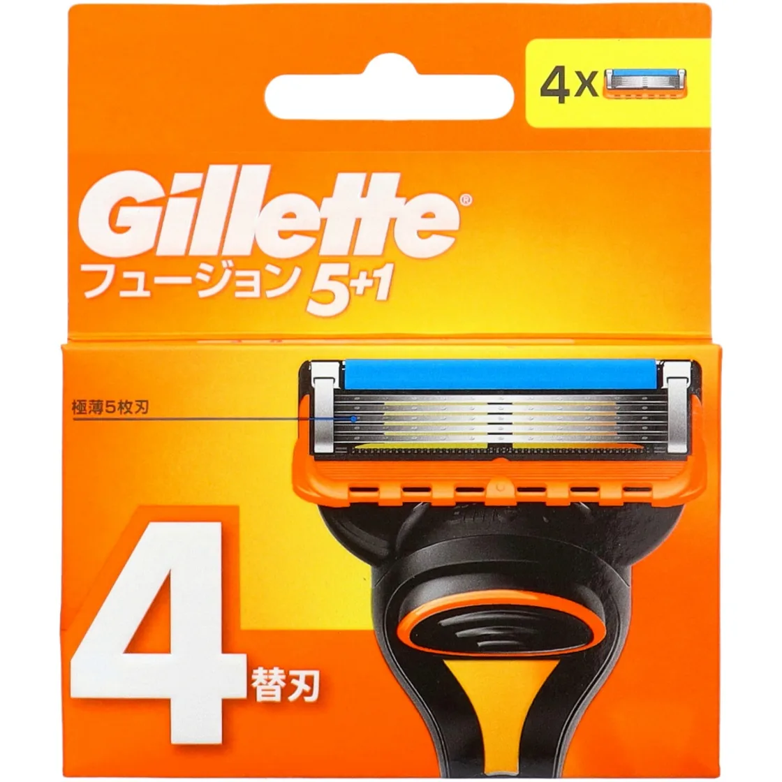 ใบมีดเปลี่ยน Gillette Fusion5+1 แบบแมนนวล