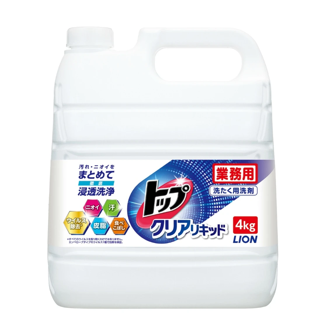 น้ำยาซักผ้าเหลวท็อป ใส 4 กก. (สำหรับธุรกิจ)