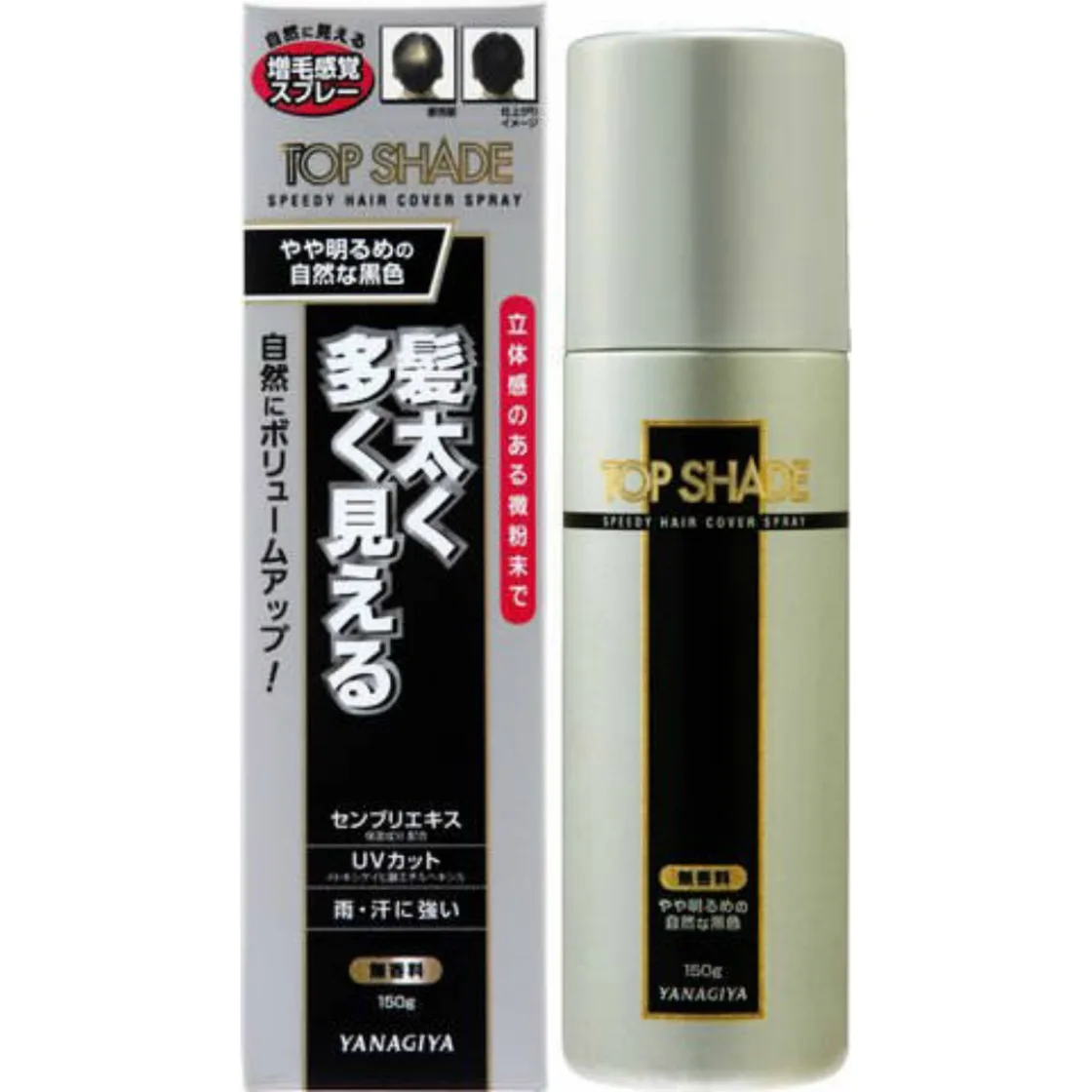สเปรย์ปิดผม Top Shade สีดำธรรมชาติอ่อนเล็กน้อย