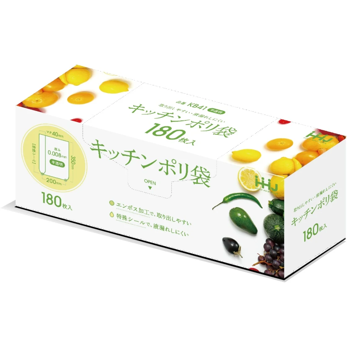 ถุงพลาสติกครัว KB41 BOX โปร่งแสง