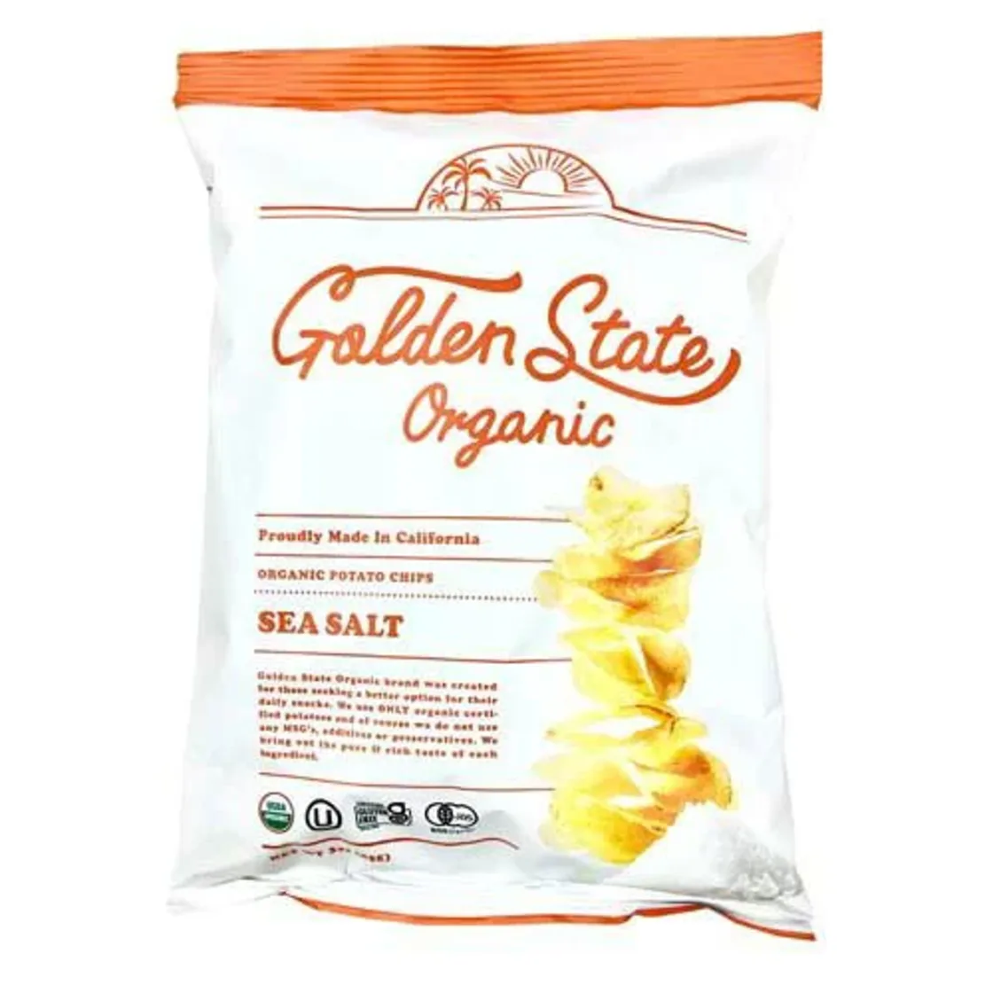 Golden State Organic มันฝรั่งทอดออร์แกนิกรสซีซอลท์ (85 กรัม)