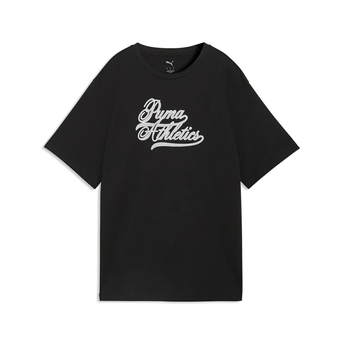 เสื้อยืด PUMA Graphics Relaxed Varsity สีดำ ไซส์ S 694116