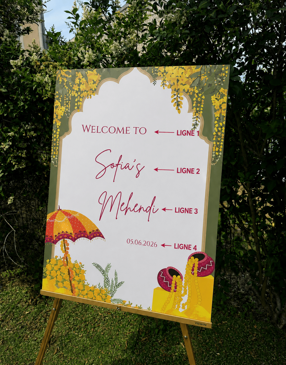 Panneau Mehendi - 60 × 80 cm - Photo 2