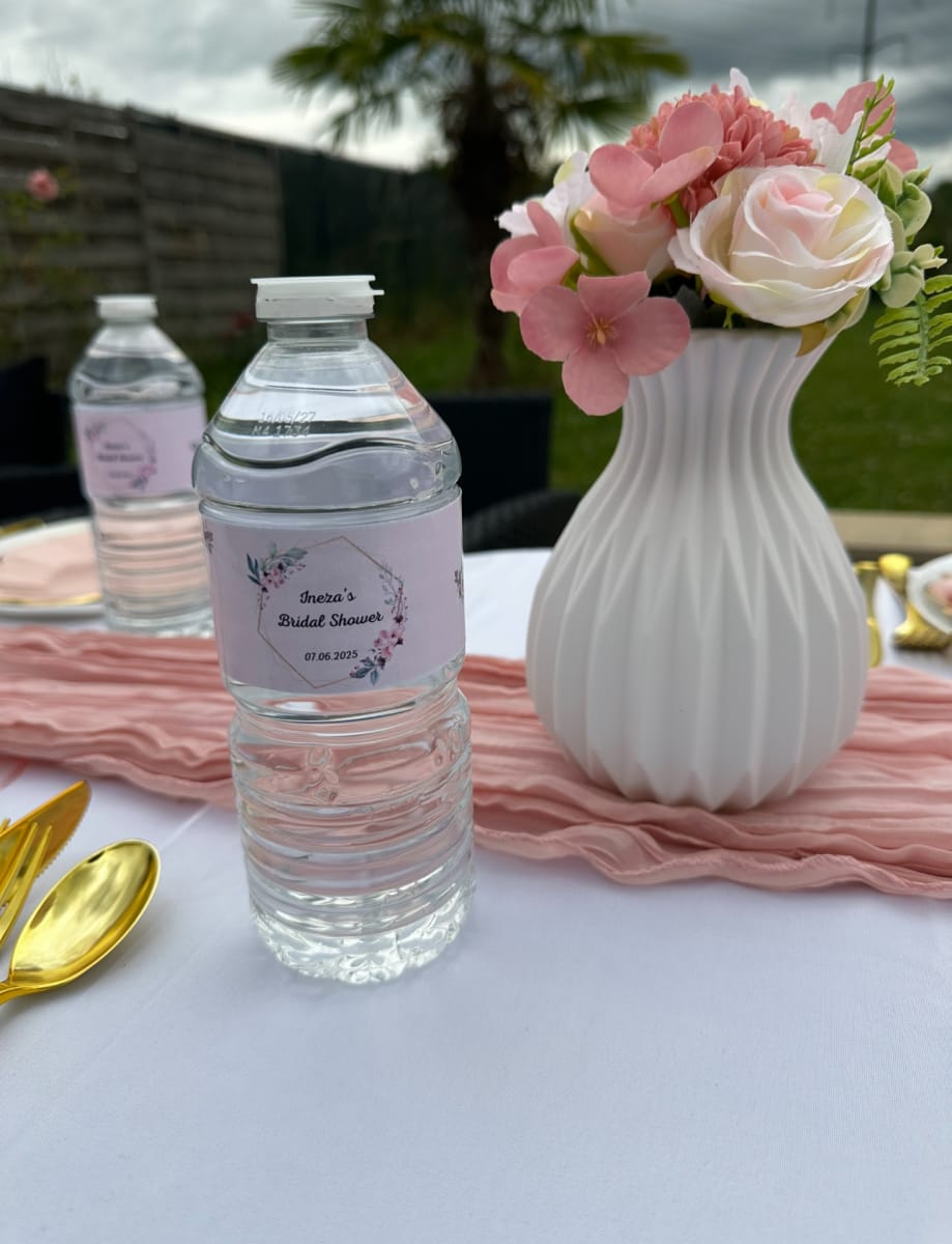 Etiquettes Bouteille d'eau