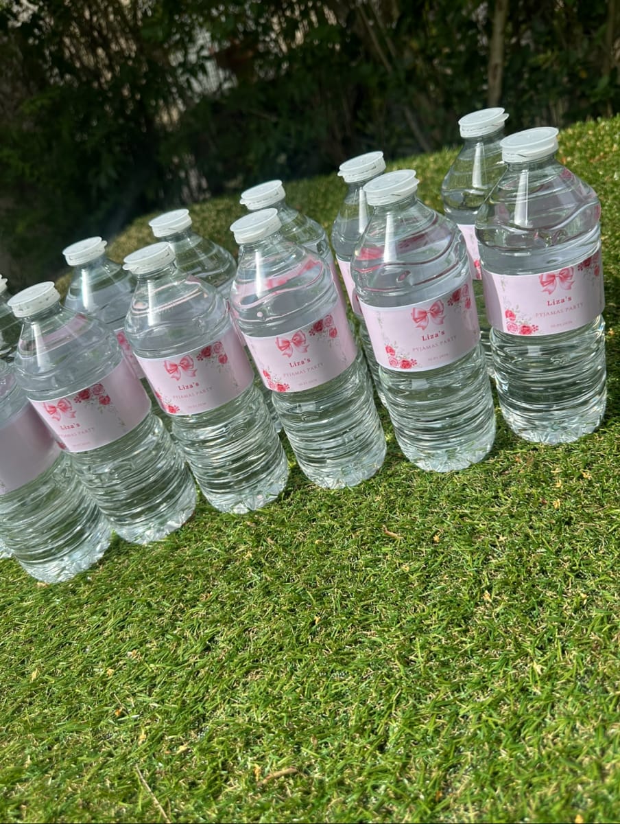 Etiquettes Bouteille d'eau - Photo 2