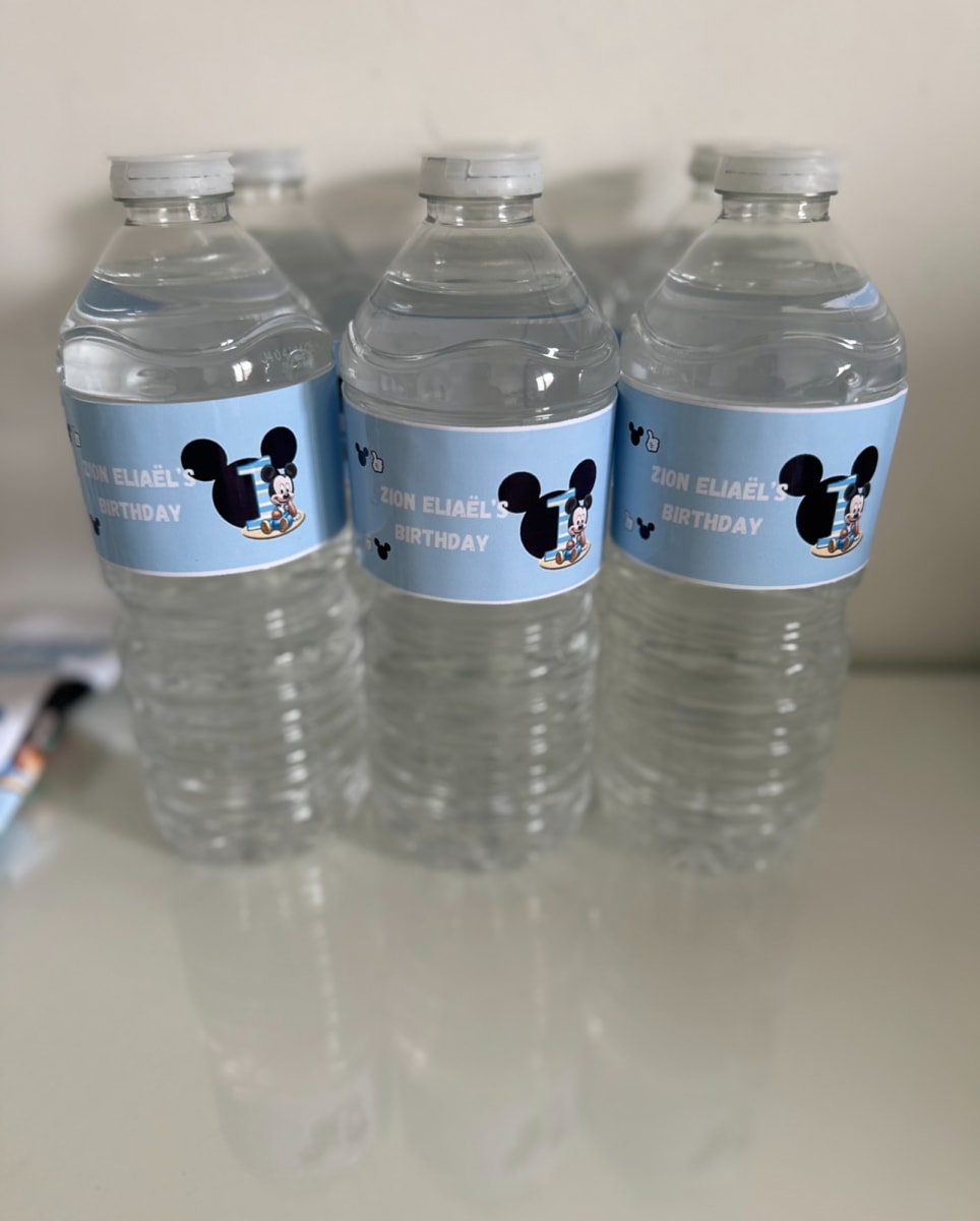 Etiquettes Bouteille d'eau - Photo 3