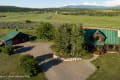 Above view of home and barn