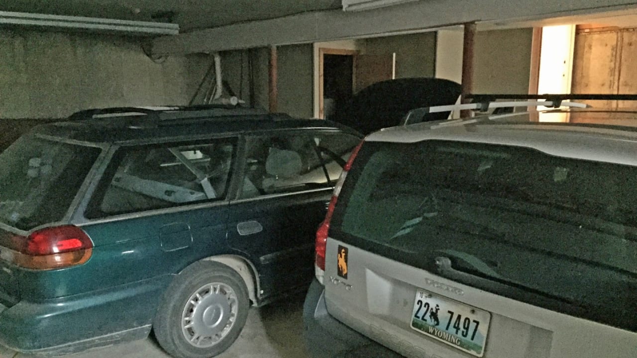 Three- car garage