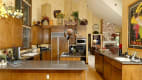 Large kitchen with vaulted ceilings