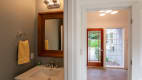 Powder room view and mudroom