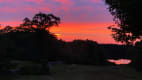 Stunning sunsets from the deck of 86 Harlock Pond Road.
