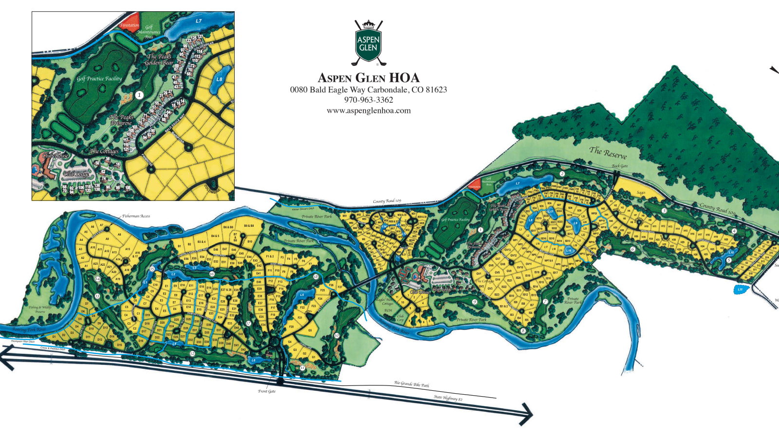 Aspen Glen Area Map