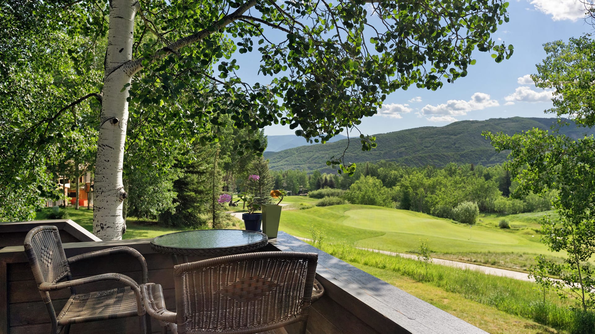 Outside Deck with Snowmass Golf Club