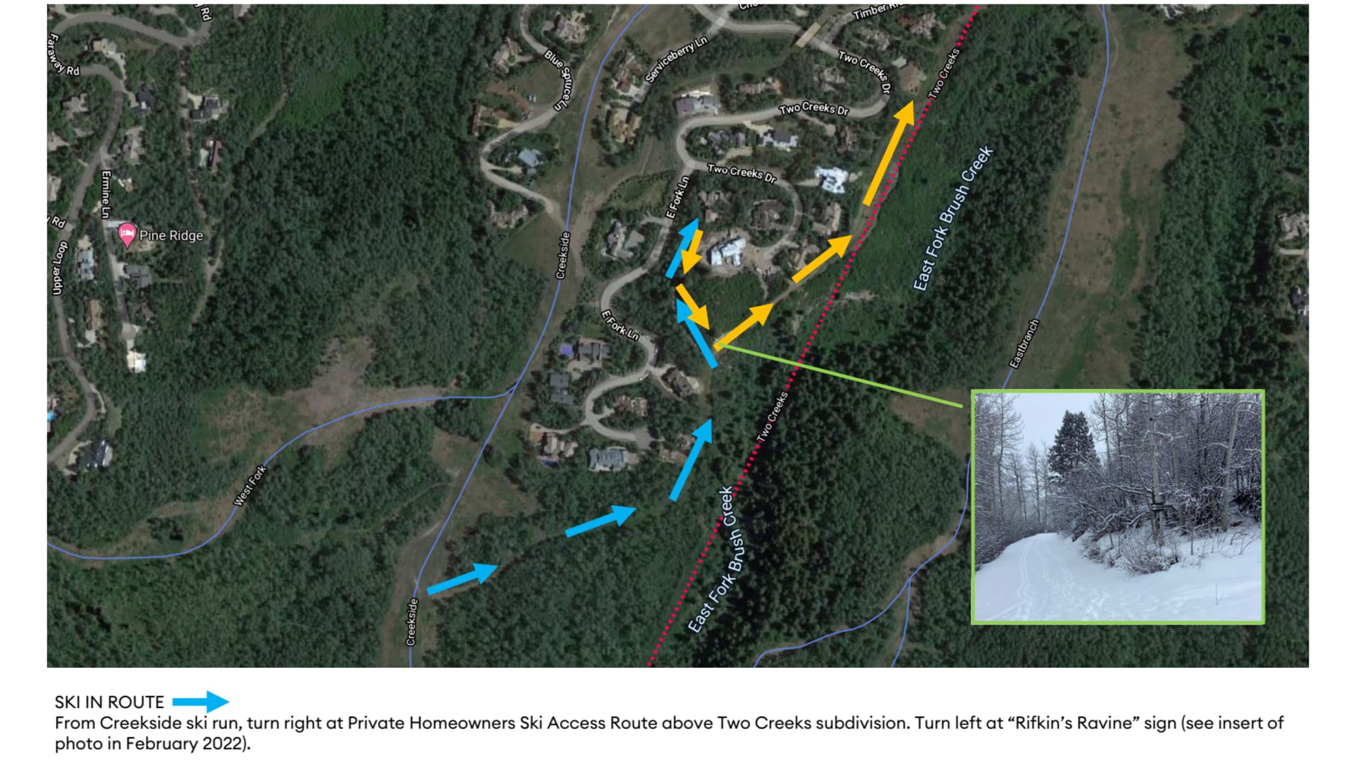 ski access map