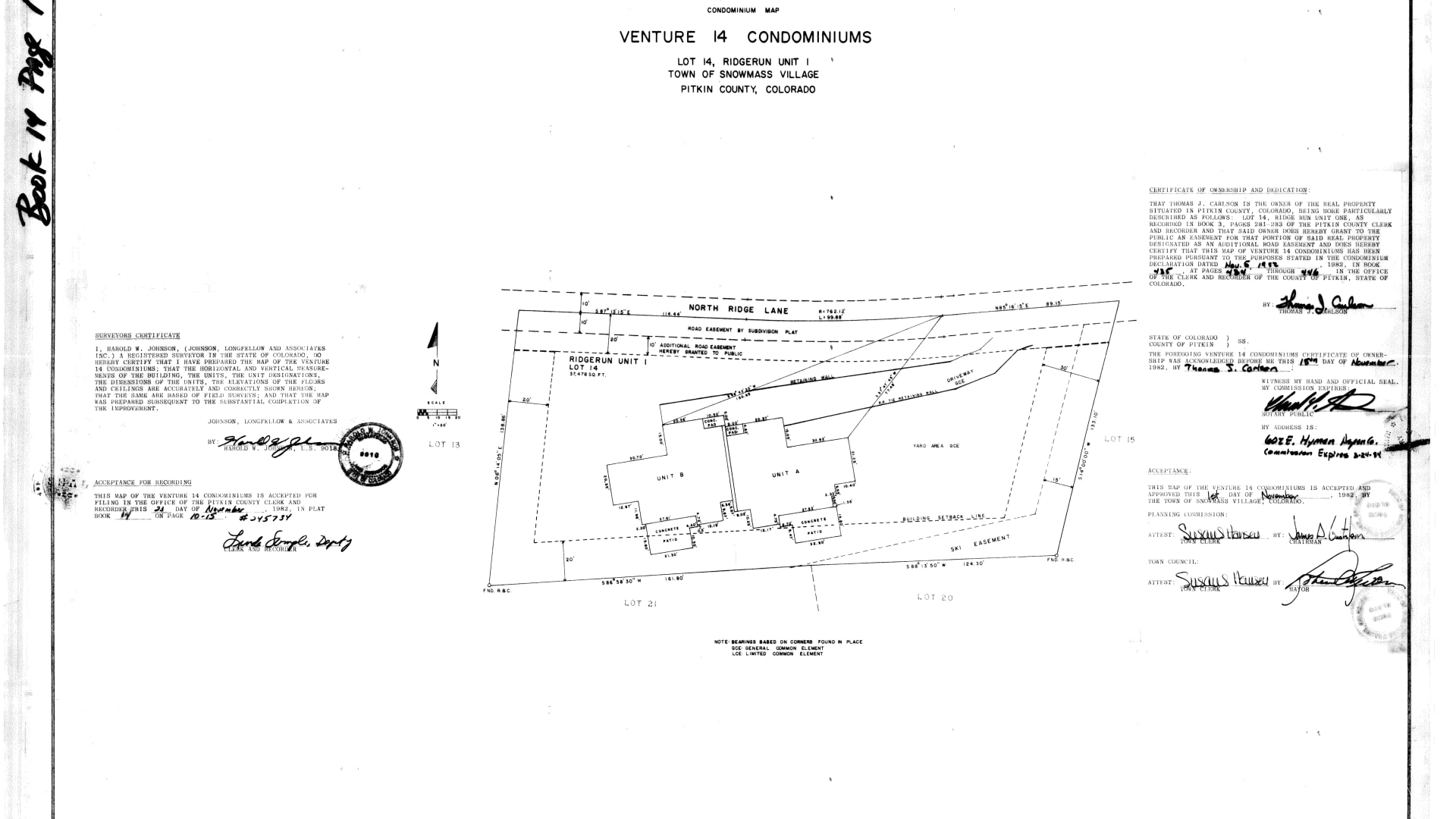 Plat Map with Measurements