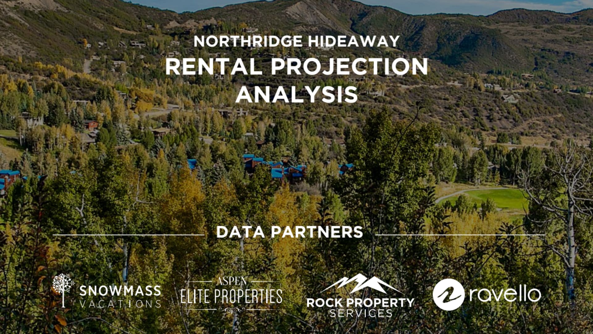 Rental Pro Forma-Snowmass Vacations