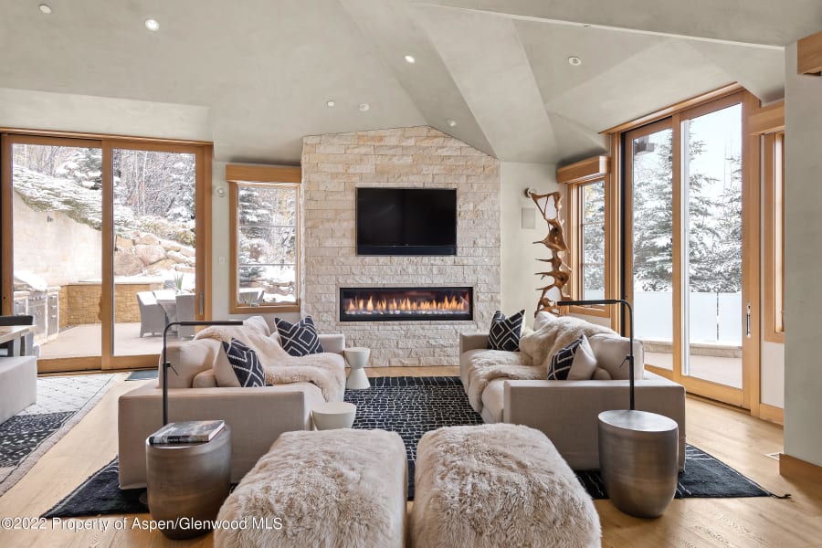 Living Room with Fireplace