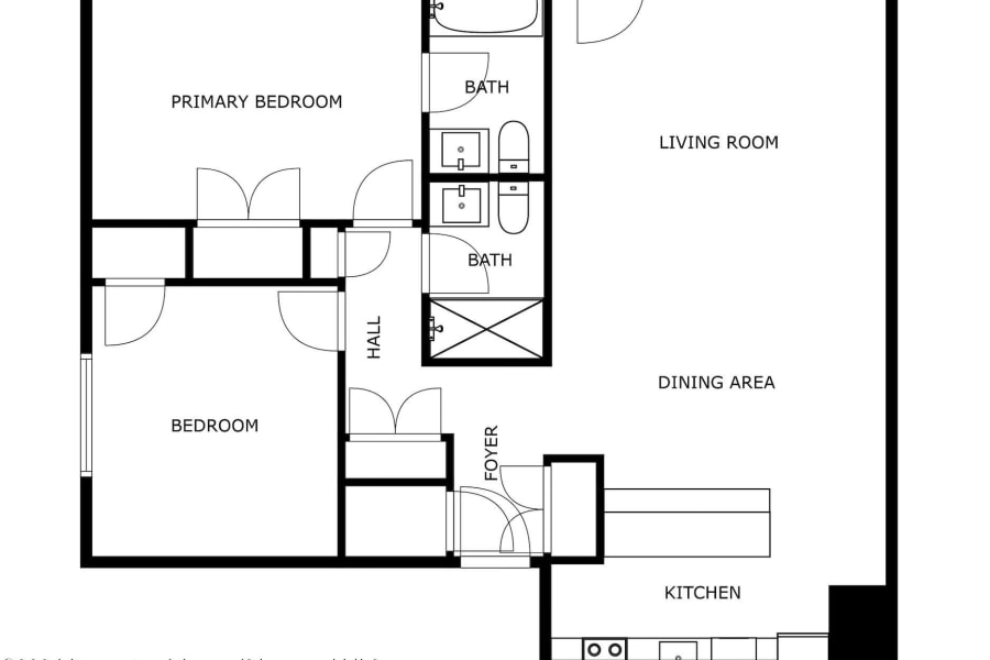 1039 E Cooper 43 Floor Plan