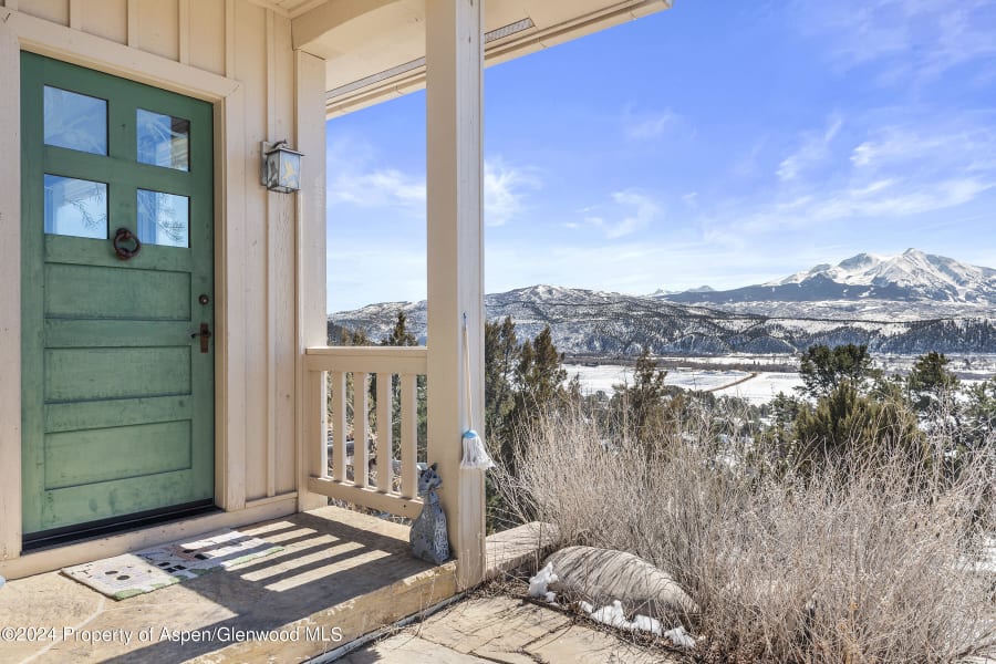 Front Entry with Mt Sopris Views