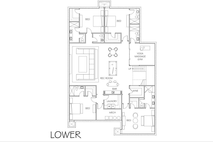 Lower Level Floor Plan