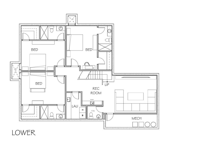 Lower Level Floor Plan